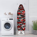 Orange Black And Grey Camouflage Print Ironing Board Cover