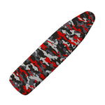 Orange Black And Grey Camouflage Print Ironing Board Cover