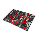 Orange Black And Grey Camouflage Print Pet Cooling Mat Cover