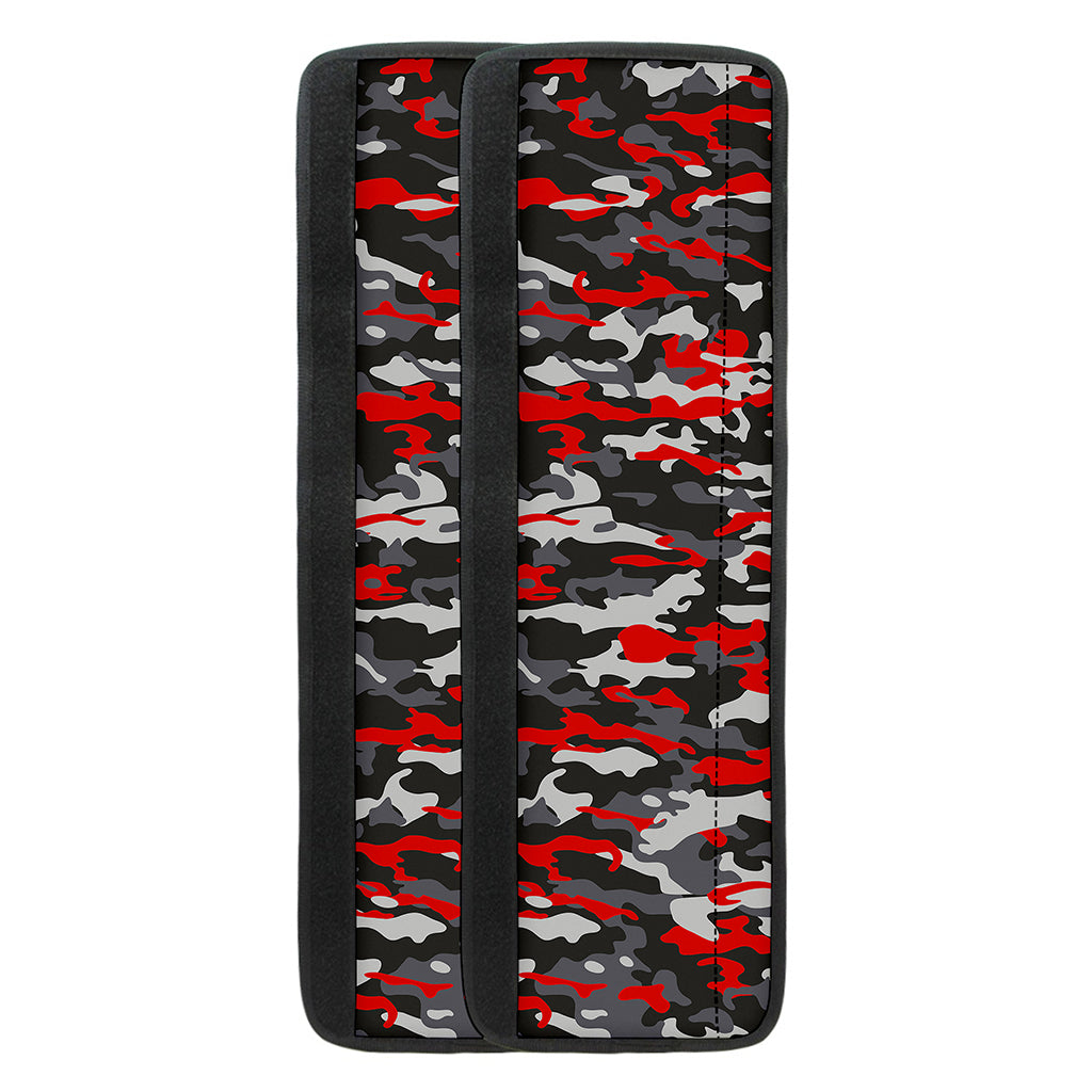 Orange Black And Grey Camouflage Print Refrigerator Handle Covers