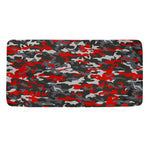 Orange Black And Grey Camouflage Print Towel