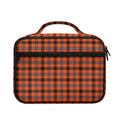 Orange Black And Grey Plaid Print Briefcase Bible Bag