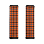 Orange Black And Grey Plaid Print Handle Covers
