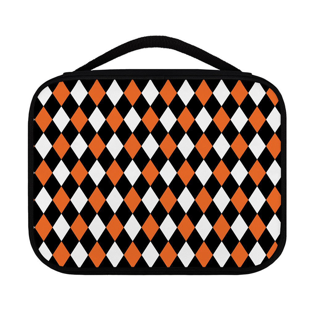 Orange Black And White Harlequin Print Classic Bible Case