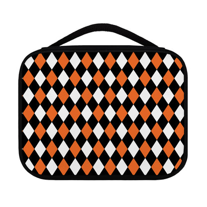 Orange Black And White Harlequin Print Classic Bible Case