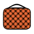 Orange Black And White Plaid Print Classic Bible Case