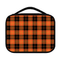 Orange Black And Yellow Tartan Print Classic Bible Case