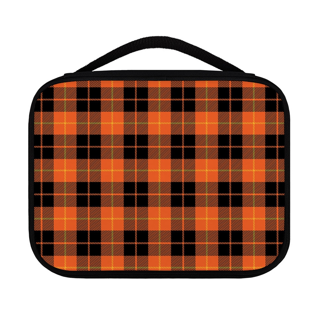 Orange Black And Yellow Tartan Print Classic Bible Case