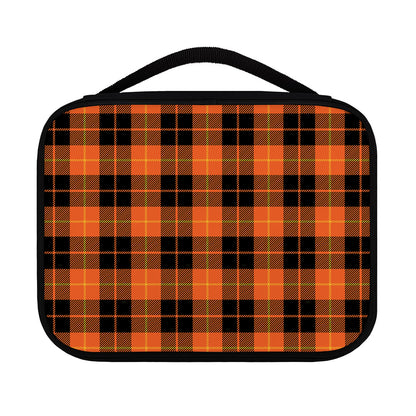 Orange Black And Yellow Tartan Print Classic Bible Case