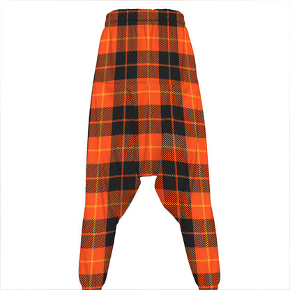 Orange Black And Yellow Tartan Print Hammer Pants