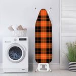 Orange Black And Yellow Tartan Print Ironing Board Cover
