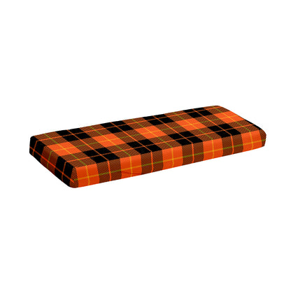 Orange Black And Yellow Tartan Print Piano Keyboard Cover