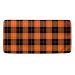 Orange Black And Yellow Tartan Print Towel