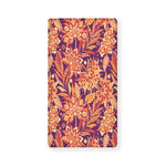Orange Bohemian Floral Pattern Print Baby Crib Sheet