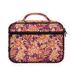 Orange Bohemian Floral Pattern Print Briefcase Bible Bag