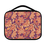 Orange Bohemian Floral Pattern Print Classic Bible Case