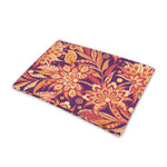Orange Bohemian Floral Pattern Print Pet Cooling Mat Cover