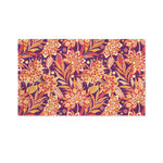 Orange Bohemian Floral Pattern Print Polyester Flag