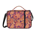 Orange Bohemian Floral Pattern Print Shoulder Strap Bible Bag