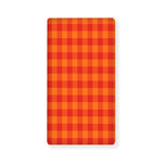 Orange Buffalo Check Pattern Print Baby Crib Sheet