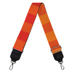 Orange Buffalo Check Pattern Print Bag Strap