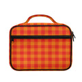 Orange Buffalo Check Pattern Print Briefcase Bible Bag