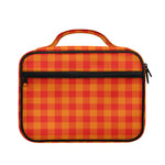 Orange Buffalo Check Pattern Print Briefcase Bible Bag