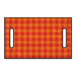 Orange Buffalo Check Pattern Print Golf Cart Seat Cover
