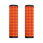 Orange Buffalo Check Pattern Print Handle Covers