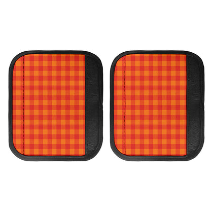 Orange Buffalo Check Pattern Print Handle Covers