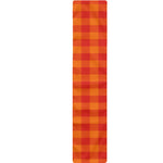 Orange Buffalo Check Pattern Print Table Runner
