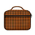 Orange Buffalo Plaid Print Briefcase Bible Bag