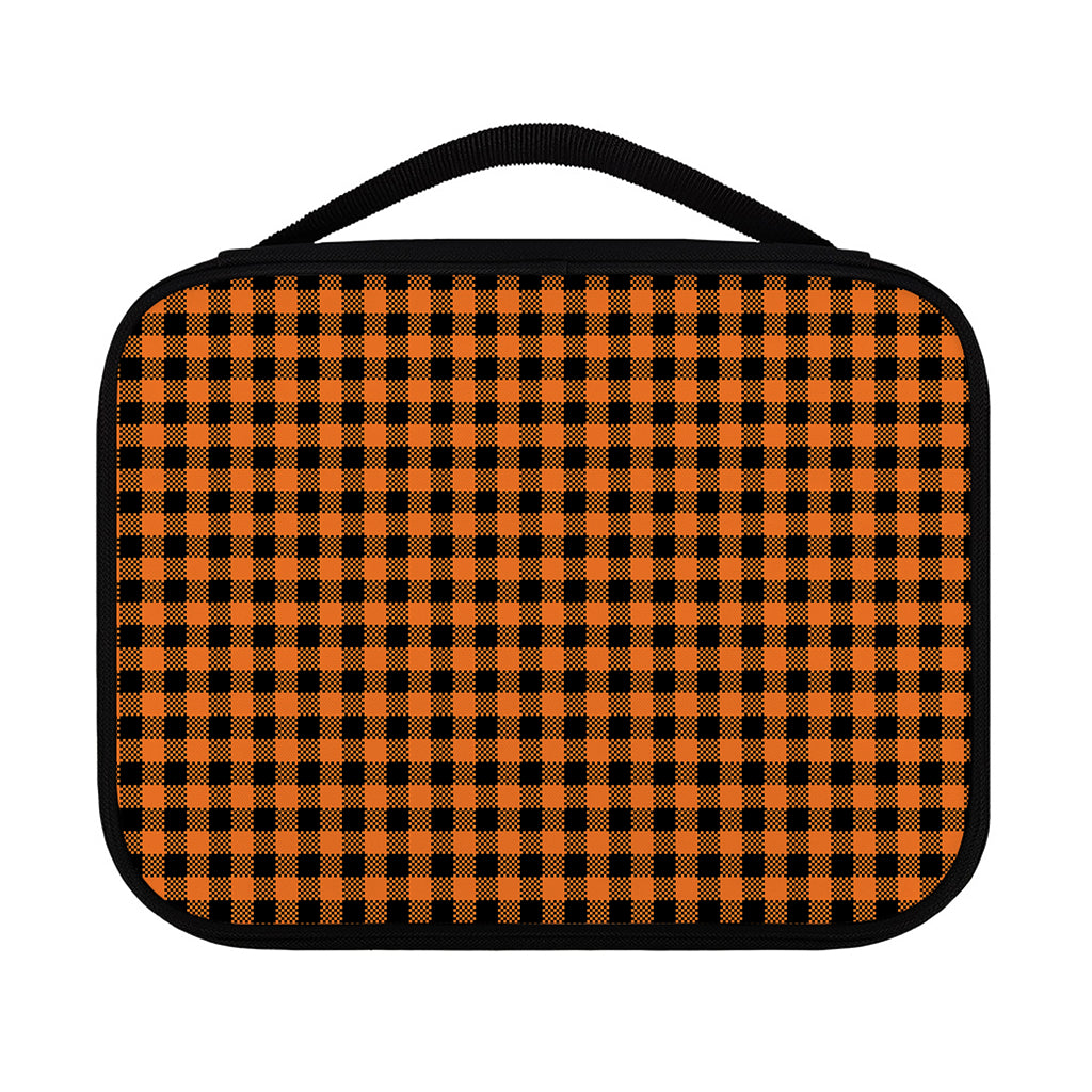 Orange Buffalo Plaid Print Classic Bible Case