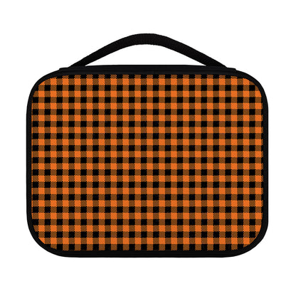 Orange Buffalo Plaid Print Classic Bible Case