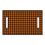 Orange Buffalo Plaid Print Golf Cart Seat Cover