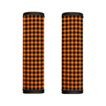 Orange Buffalo Plaid Print Handle Covers