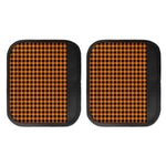 Orange Buffalo Plaid Print Handle Covers
