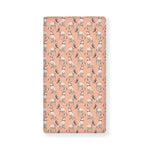 Orange Bull Terrier Pattern Print Baby Crib Sheet