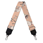 Orange Bull Terrier Pattern Print Bag Strap