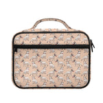 Orange Bull Terrier Pattern Print Briefcase Bible Bag