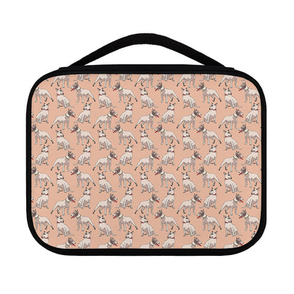 Orange Bull Terrier Pattern Print Classic Bible Case