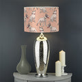 Orange Bull Terrier Pattern Print Drum Lamp Shade