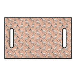 Orange Bull Terrier Pattern Print Golf Cart Seat Cover