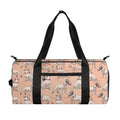 Orange Bull Terrier Pattern Print Gym Bag