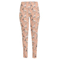 Orange Bull Terrier Pattern Print High-Waisted Pocket Leggings