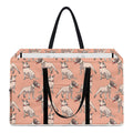 Orange Bull Terrier Pattern Print Utility Tote Bag