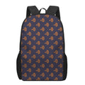 Orange Bullseye Target Pattern Print 17 Inch Backpack