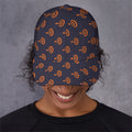 Orange Bullseye Target Pattern Print Baseball Cap