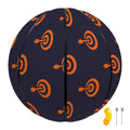 Orange Bullseye Target Pattern Print Basketball