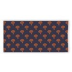 Orange Bullseye Target Pattern Print Beach Towel